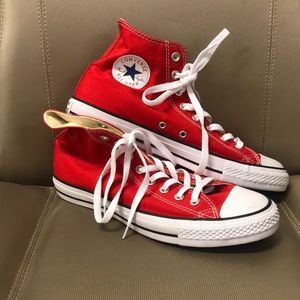 Red High Top Converse